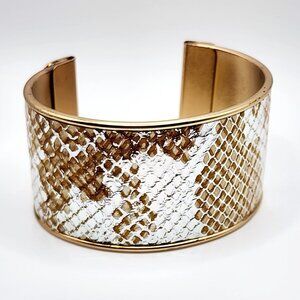 Patricia Nash Imitation Snakeskin Cuff Bracelet